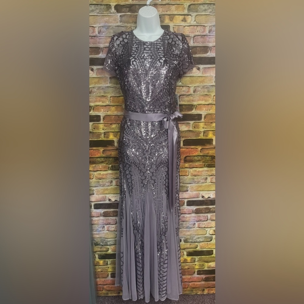 Elegant lavender Sequin Dress